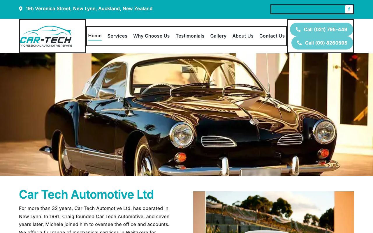 Preview of Car-tech Automotive Ltd's website