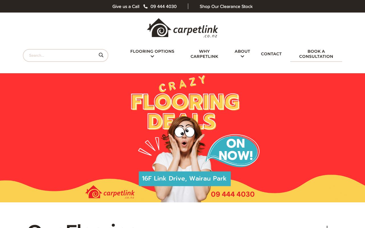 Preview of Carpetlink's website