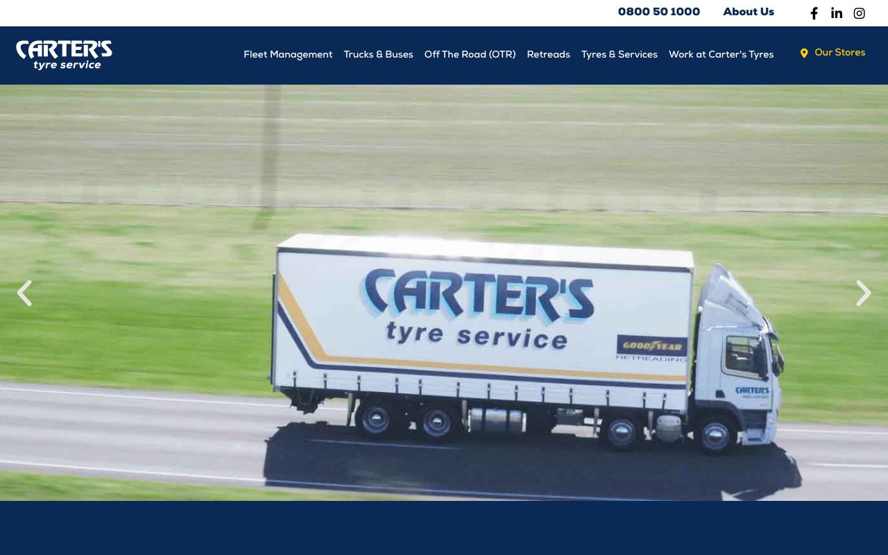 Preview of Carters's website