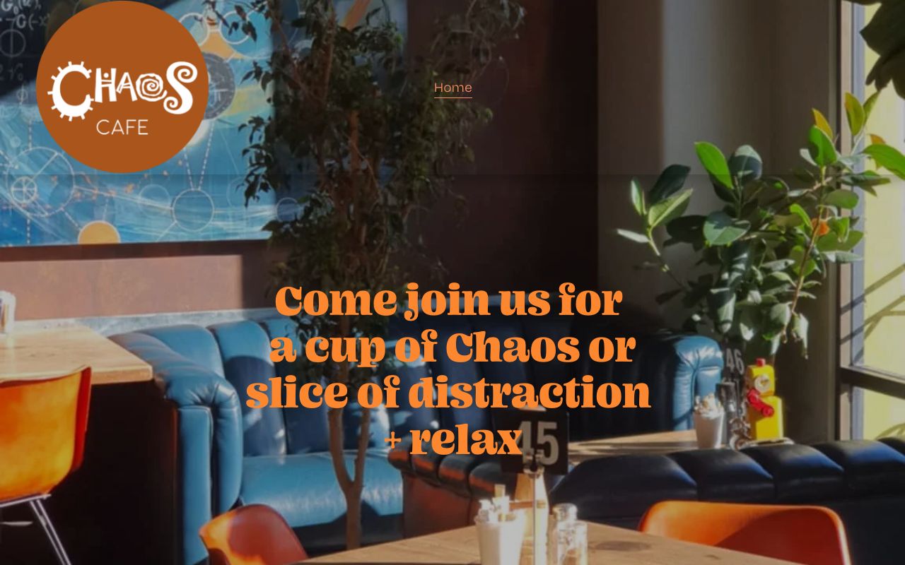 Preview of Chaos Cafe's website