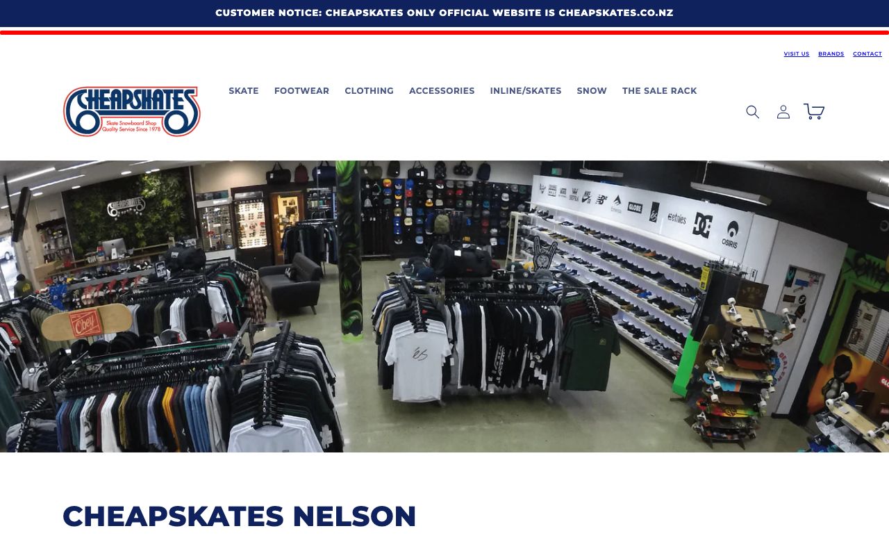 Preview of Cheapskates's website