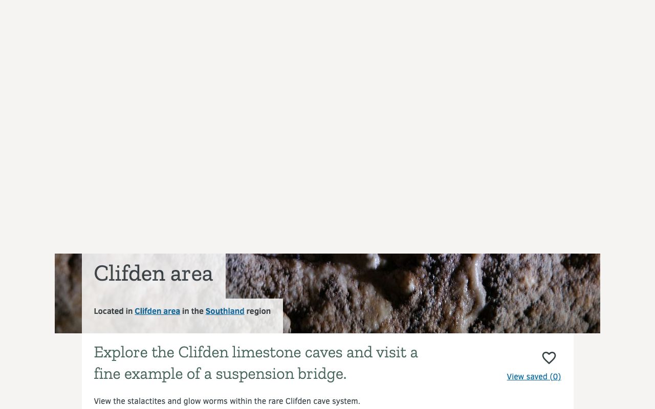 Preview of Clifden Caves - Upper Entrance's website