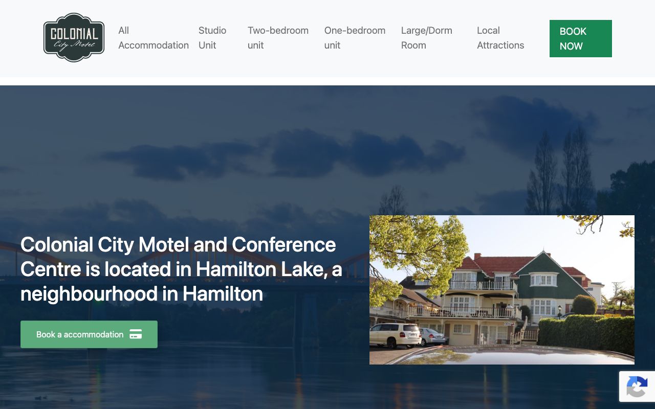 Preview of Colonial City Motel's website