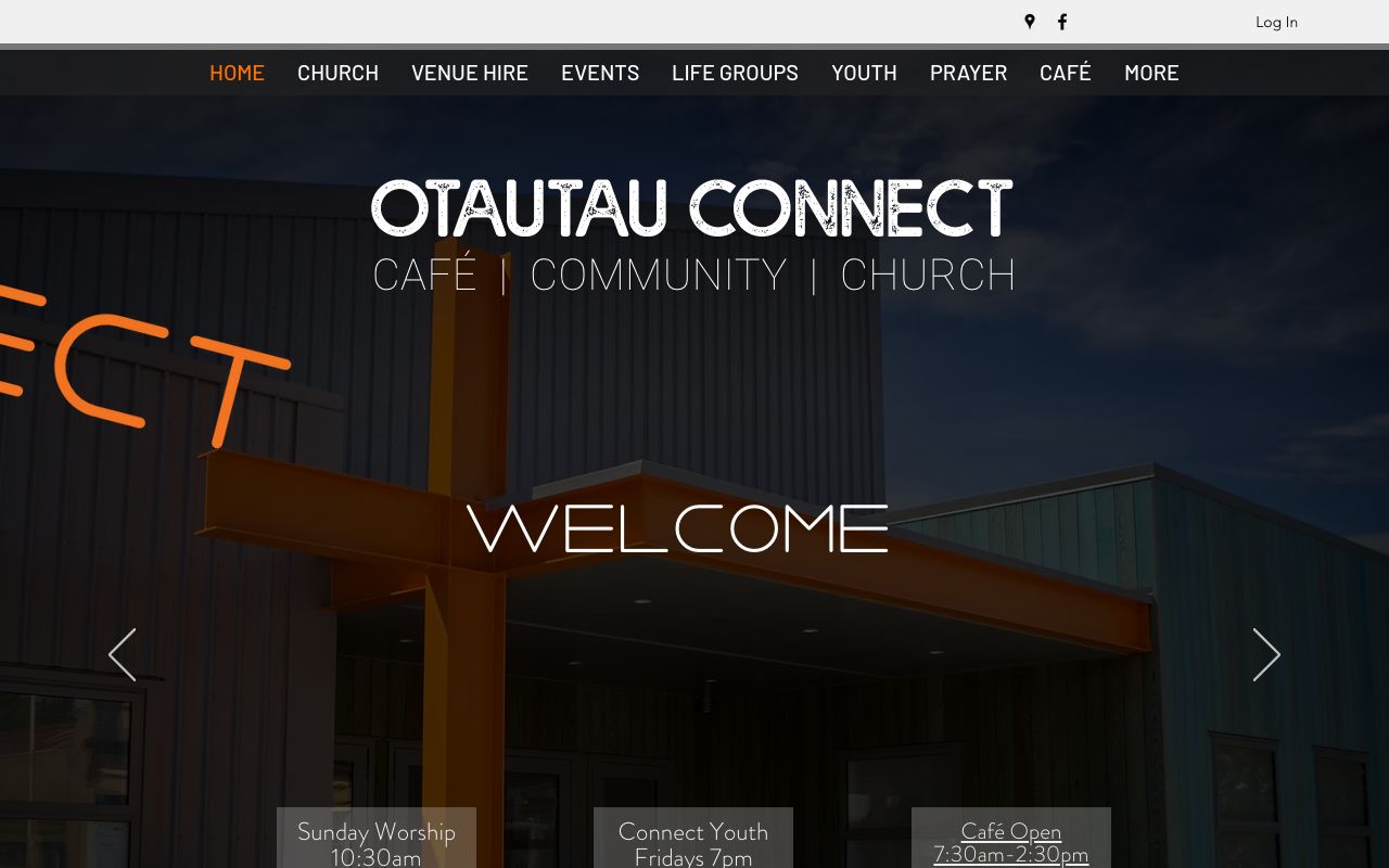 Preview of Connect Cafe's website