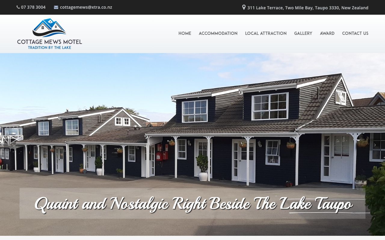 Preview of Cottage Mews Motel's website