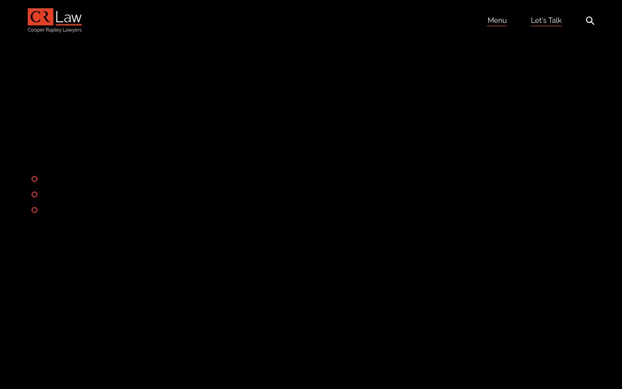 Preview of CR Law - Cooper Rapley Lawyers's website