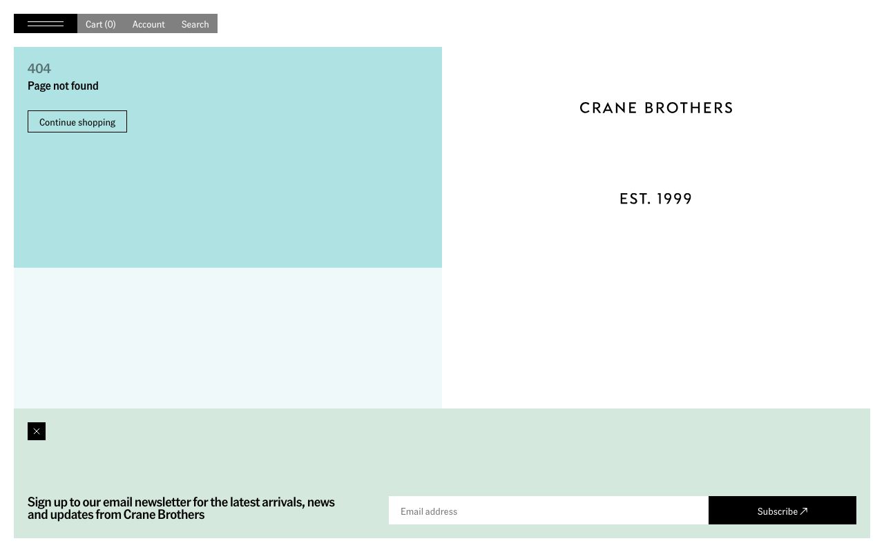 Preview of Crane Brothers's website