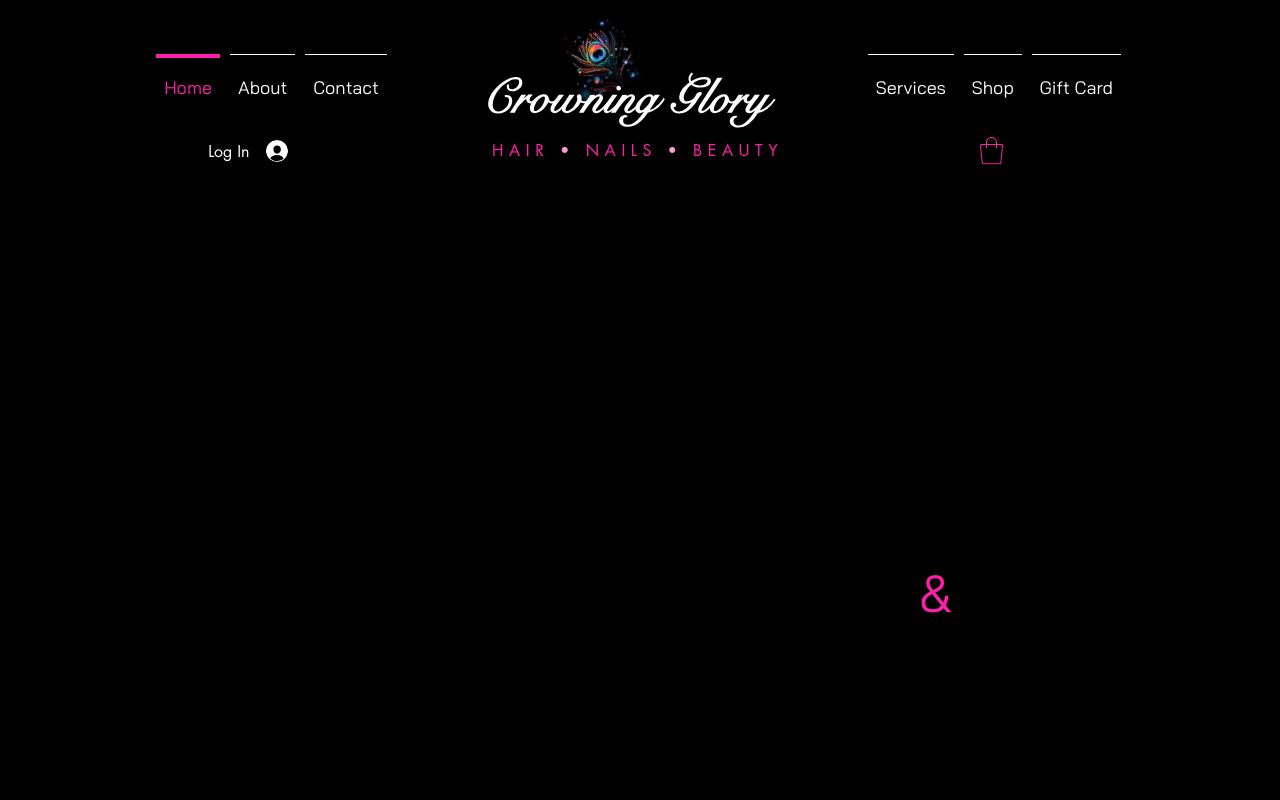 Preview of Crowning Glory's website