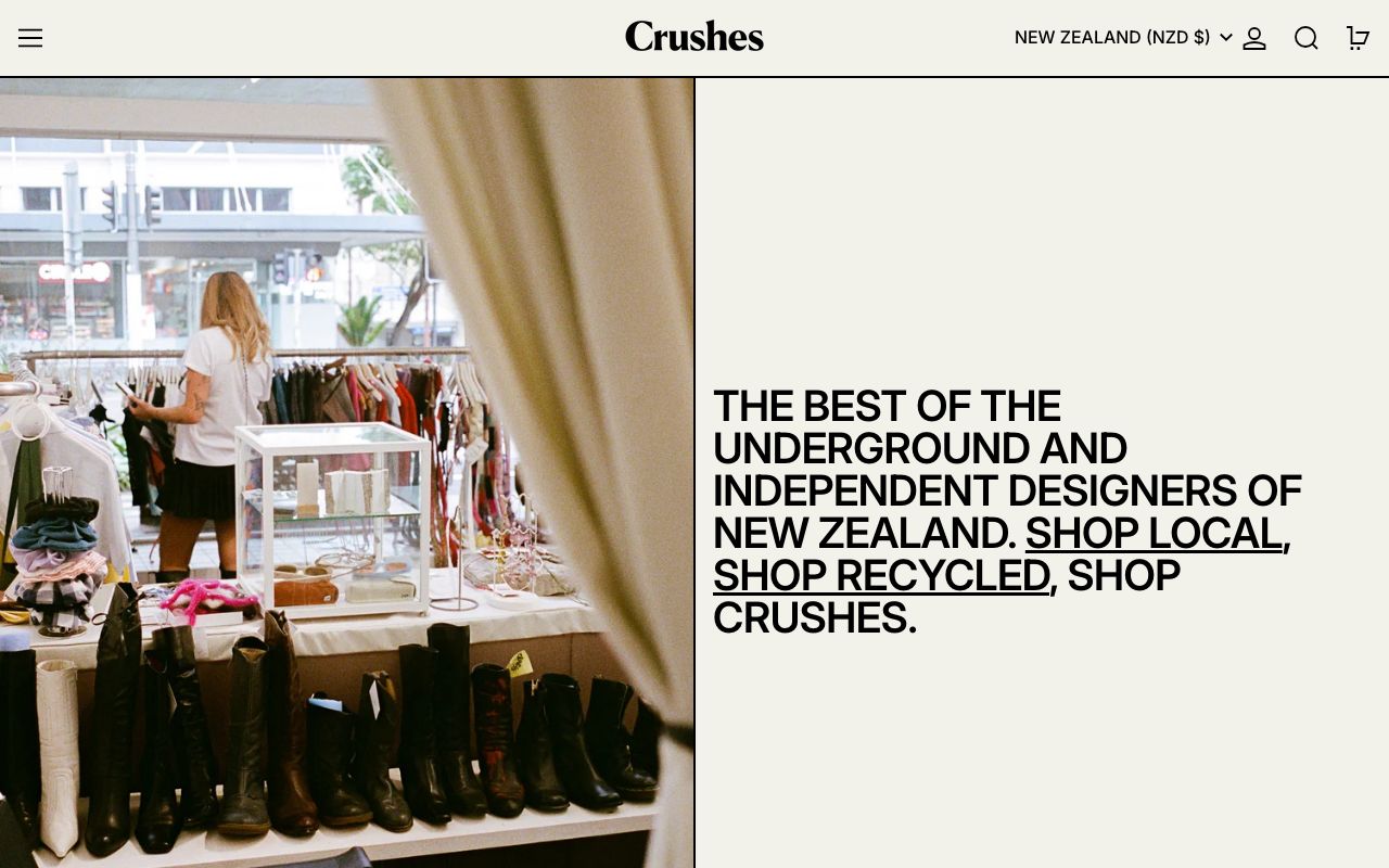 Preview of Crushes's website