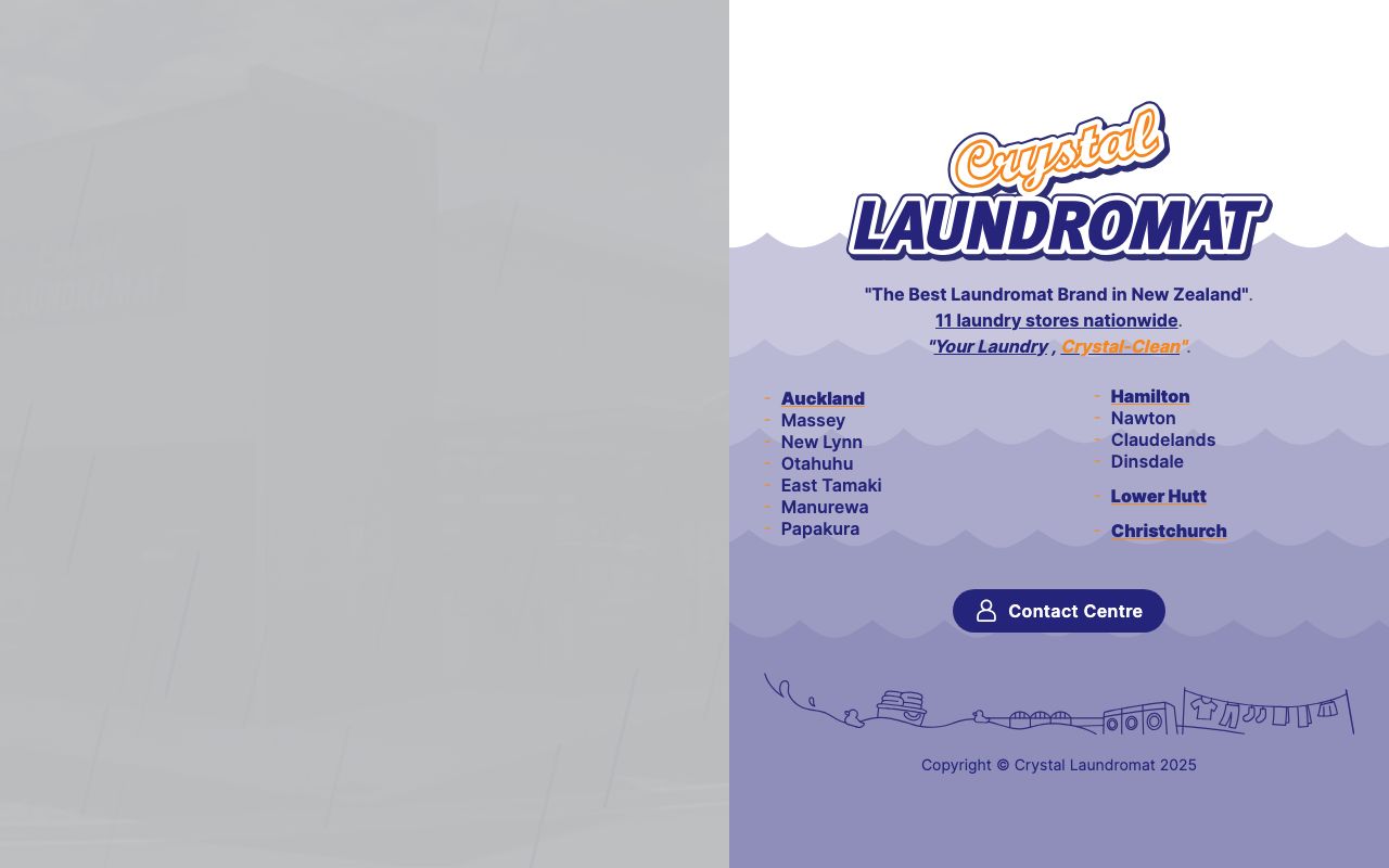 Preview of Crystal Laundromat's website
