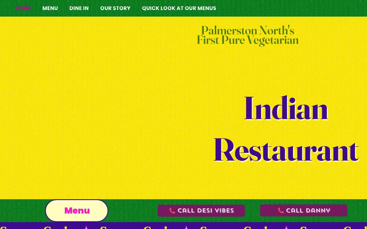 Preview of Desi Vibes Pure Vegetarian's website