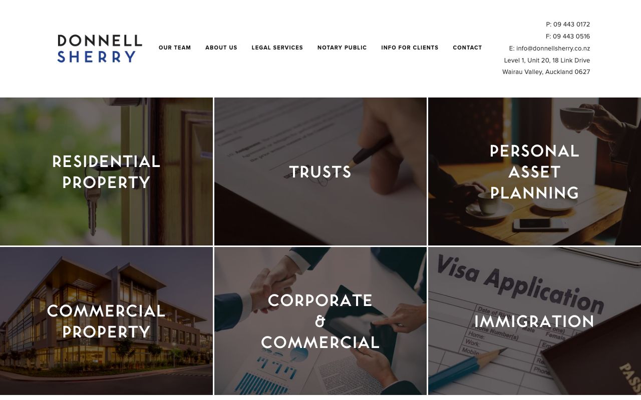 Preview of Donnell Sherry - Lawyers & Notary Public's website