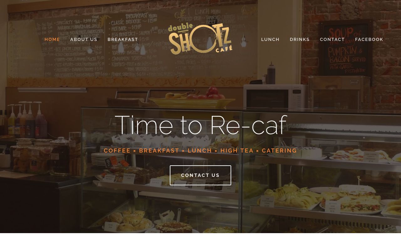 Preview of Double Shotz's website