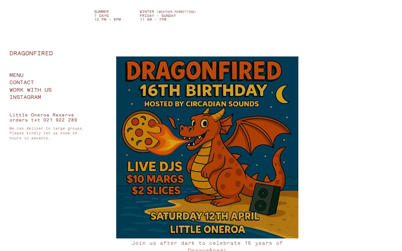 Preview of Dragonfired's website