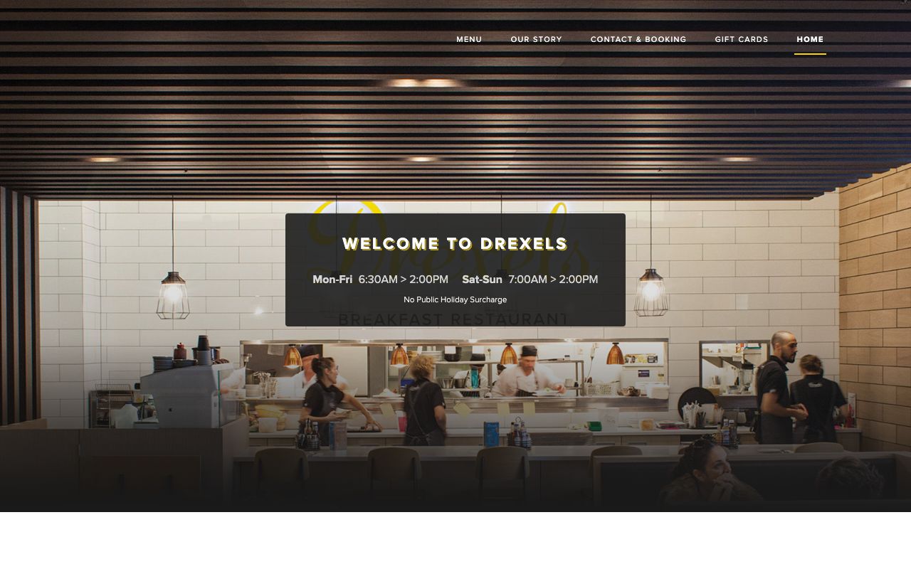 Preview of Drexels's website