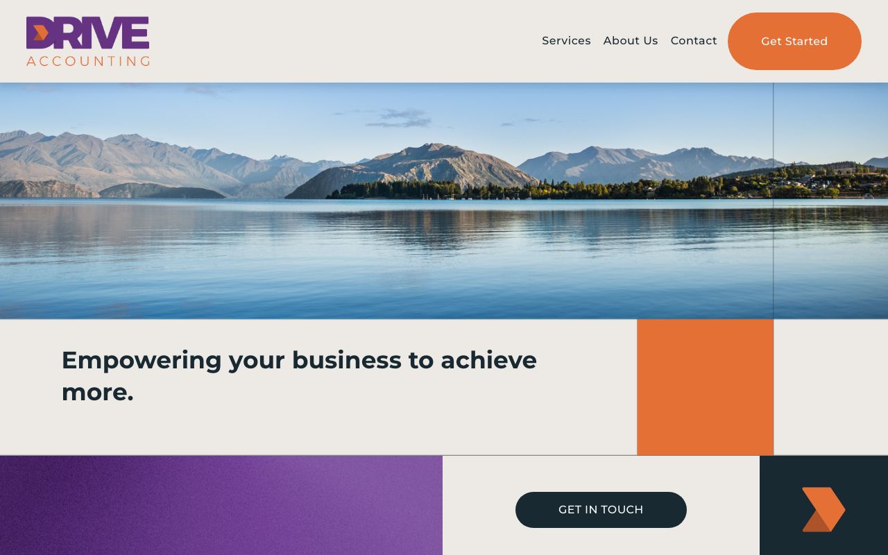 Preview of Drive Accounting's website