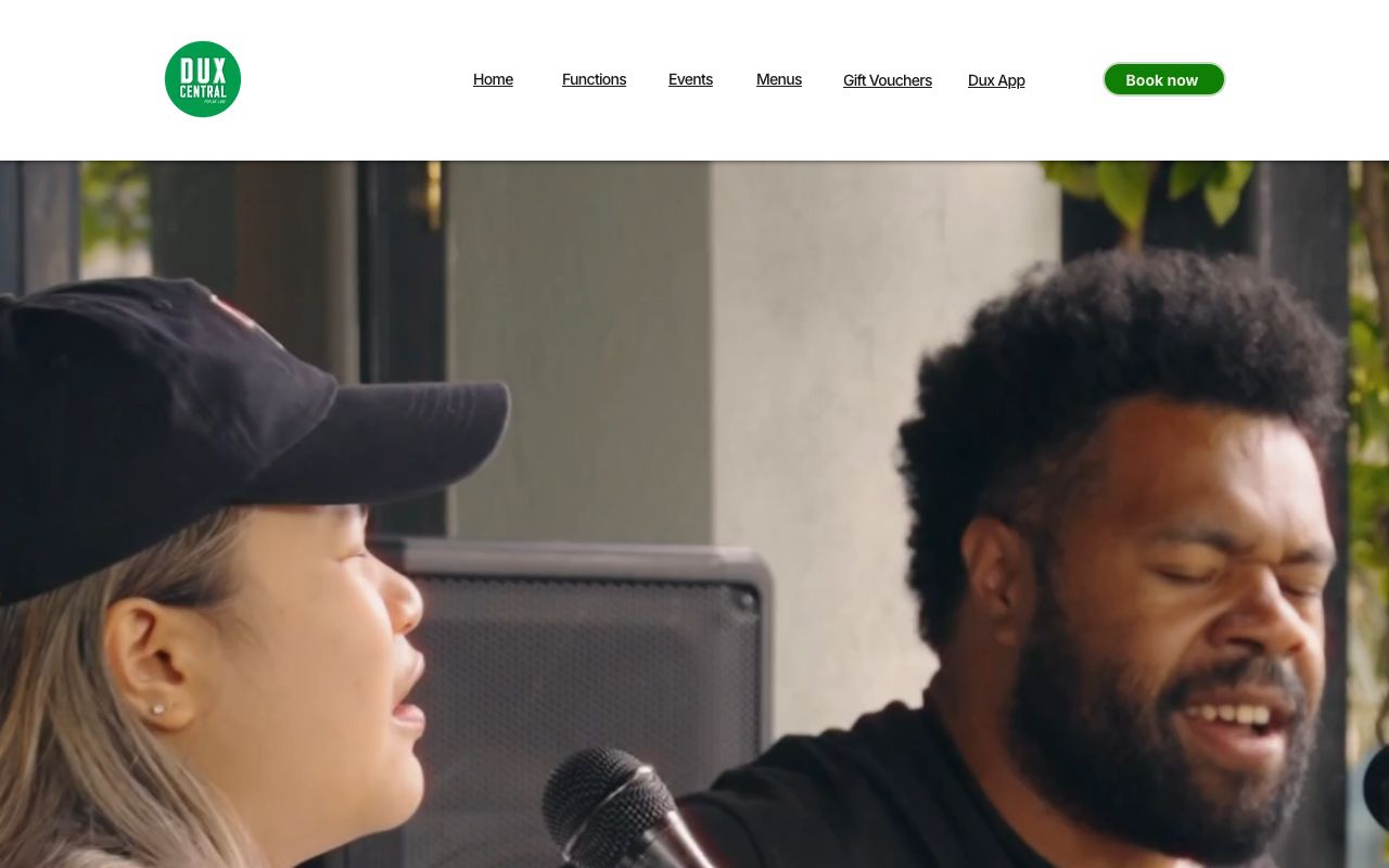 Preview of Dux Central's website