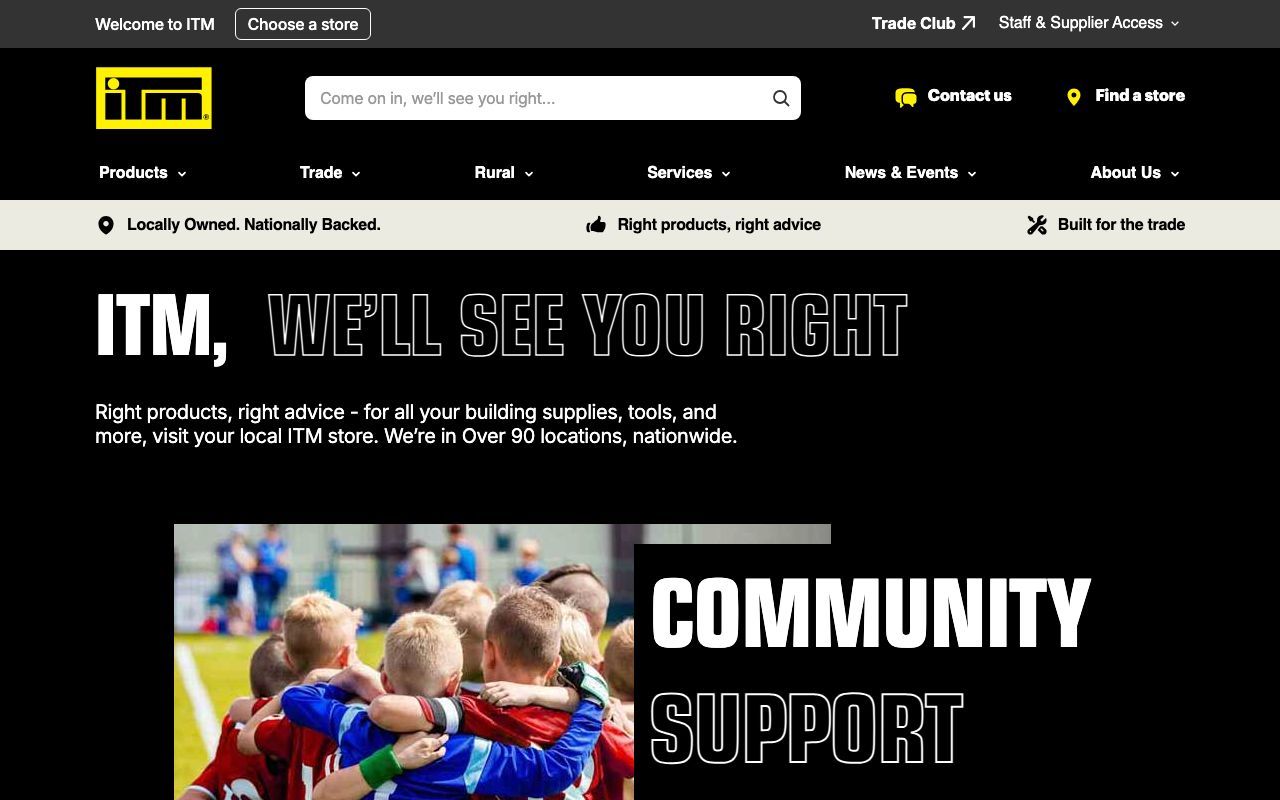 Preview of E H Ball iTm's website