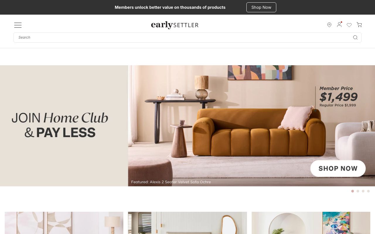 Preview of Earlysettler's website