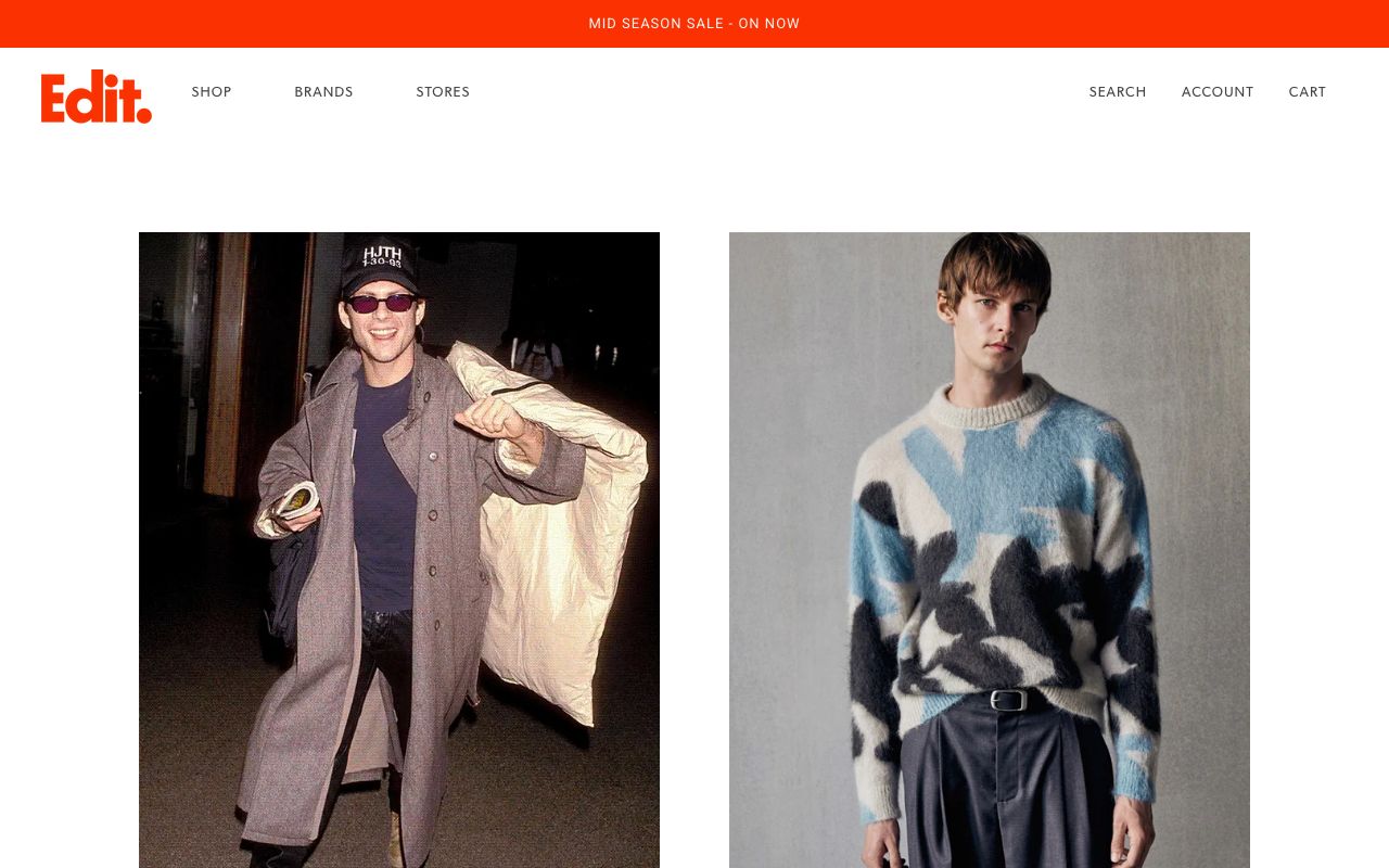 Preview of Edit's website
