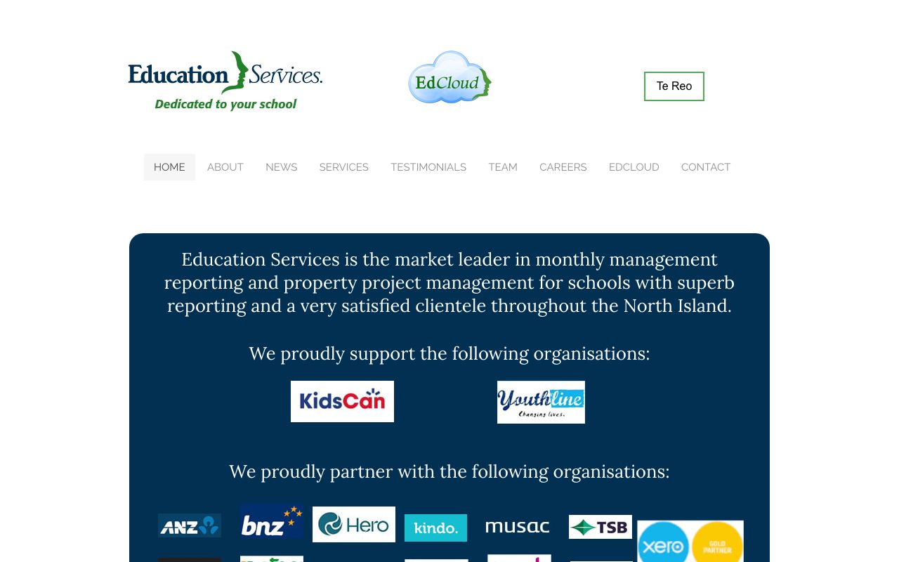 Preview of Education Services New Plymouth Office's website
