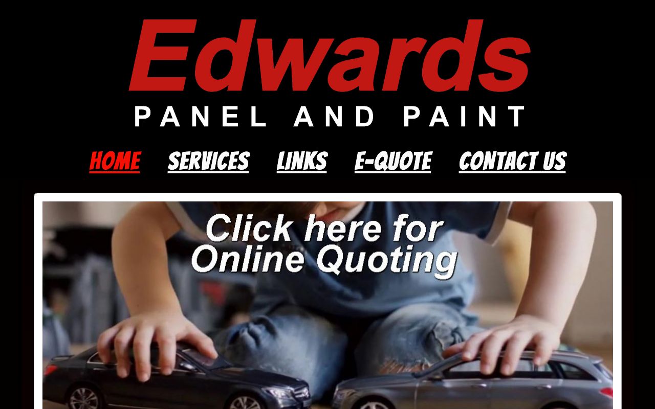 Preview of Edwards Panel & Paint's website