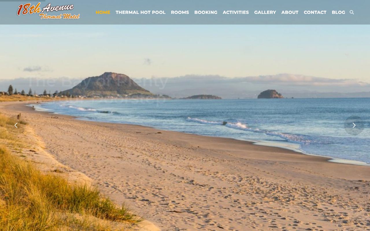 Preview of Eighteenth Avenue Thermal Motel's website