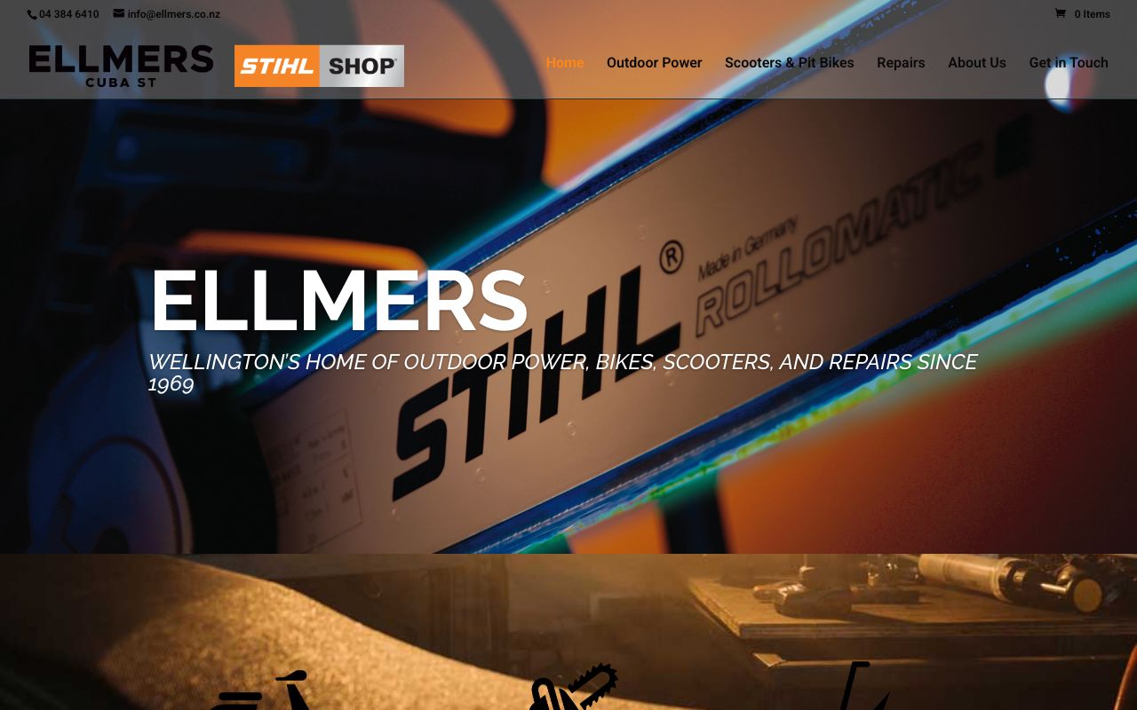 Preview of Ellmers's website
