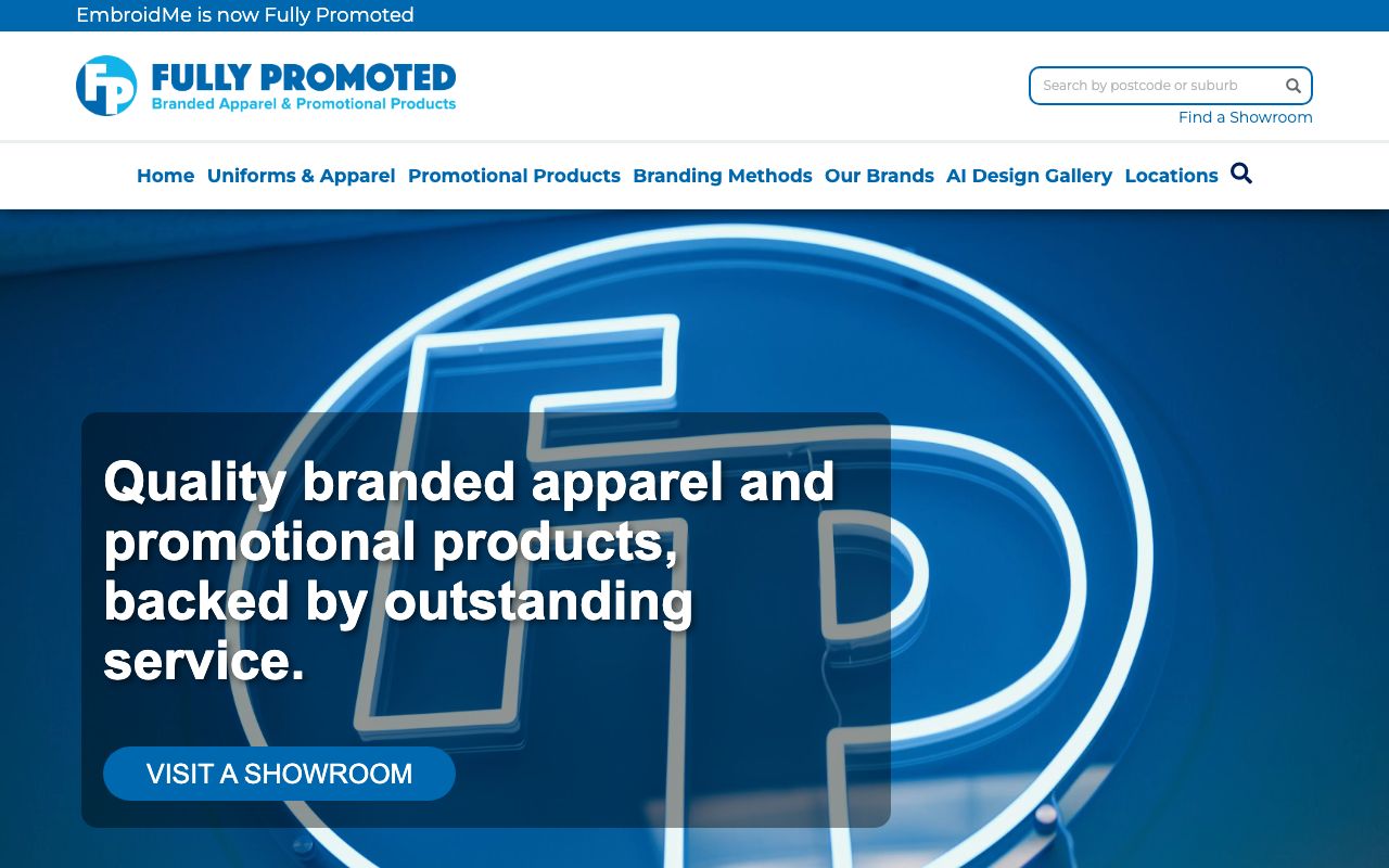 Preview of EmbroidMe's website