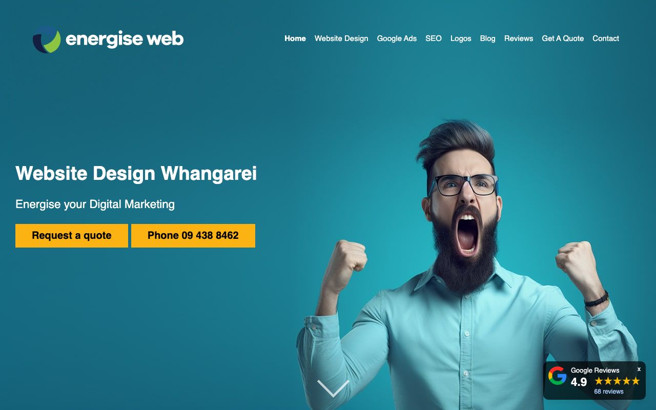 Preview of Energise Web Design Ltd's website