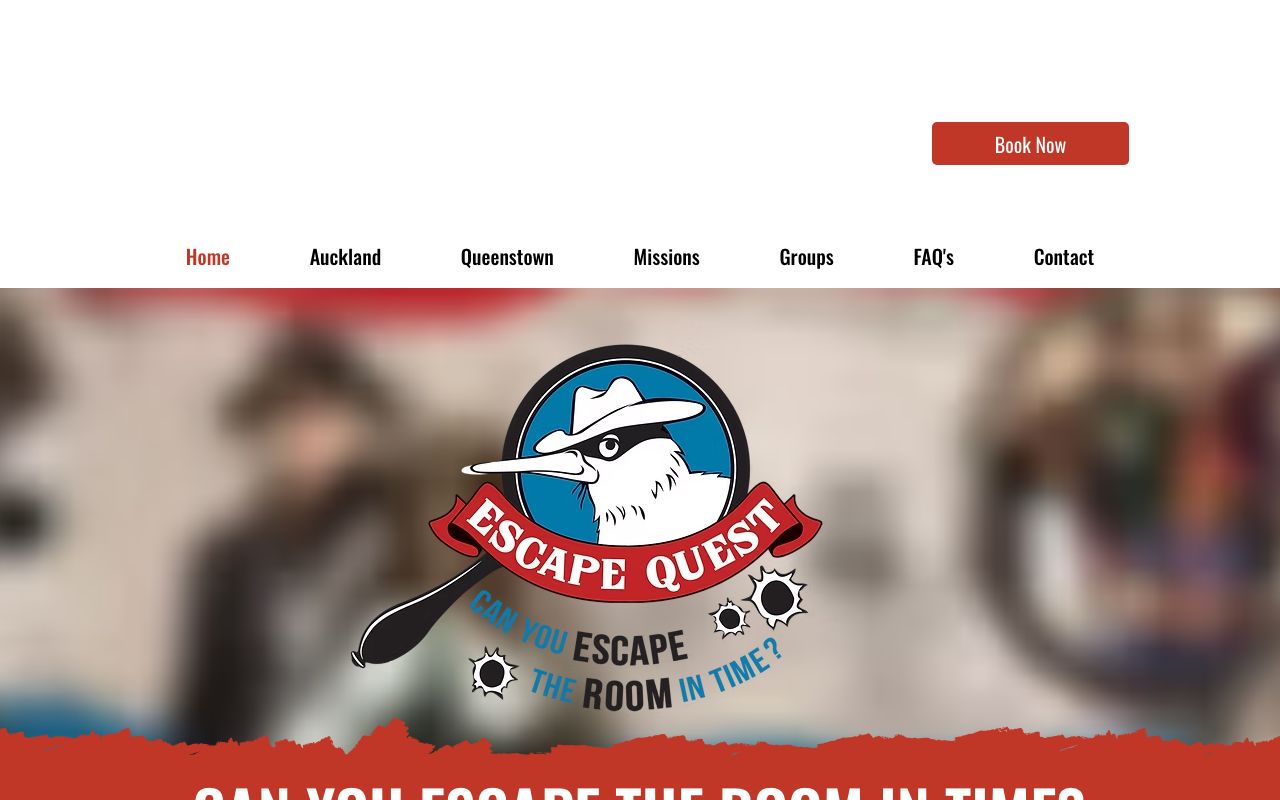 Preview of Escape Quest Queenstown's website