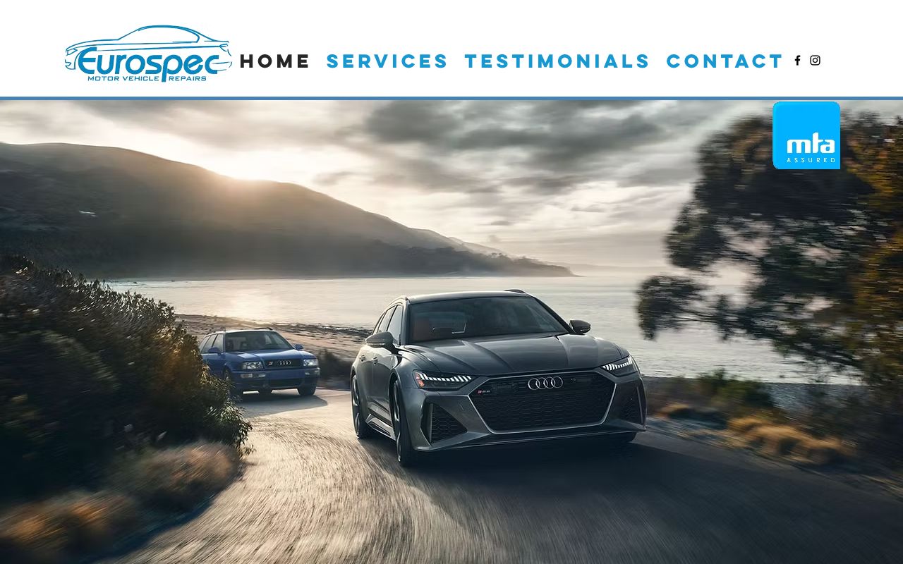 Preview of Eurospec Motor Vehicle Repairs's website