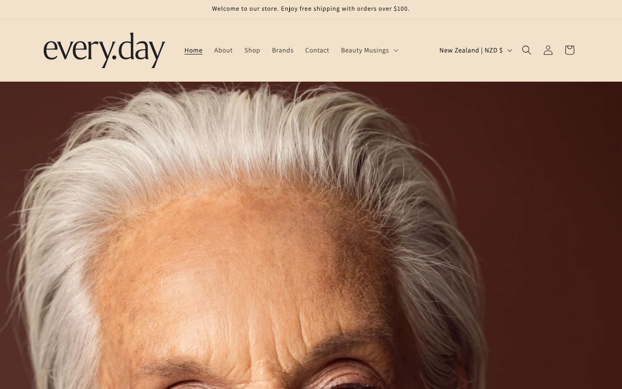 Preview of Every.day's website