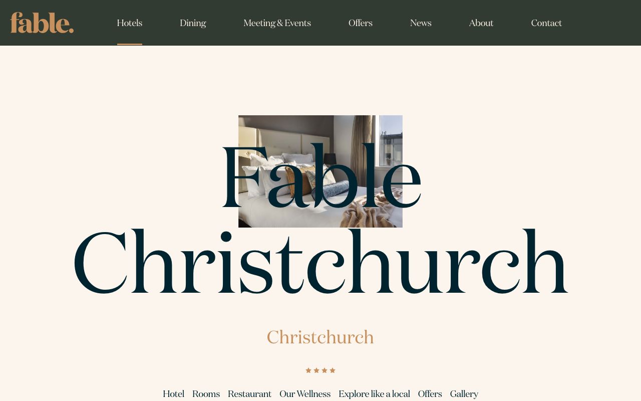 Preview of Fable Christchurch's website