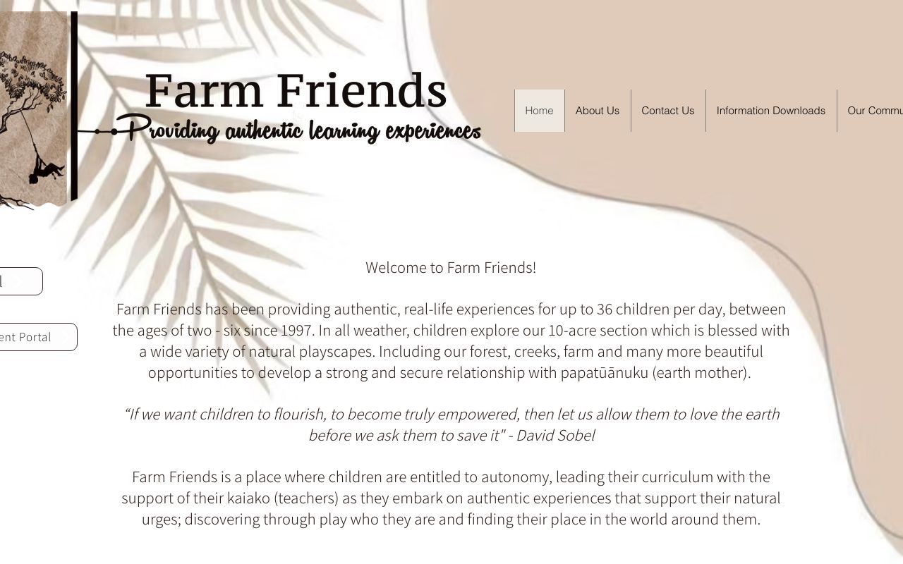 Preview of Farm Friends's website
