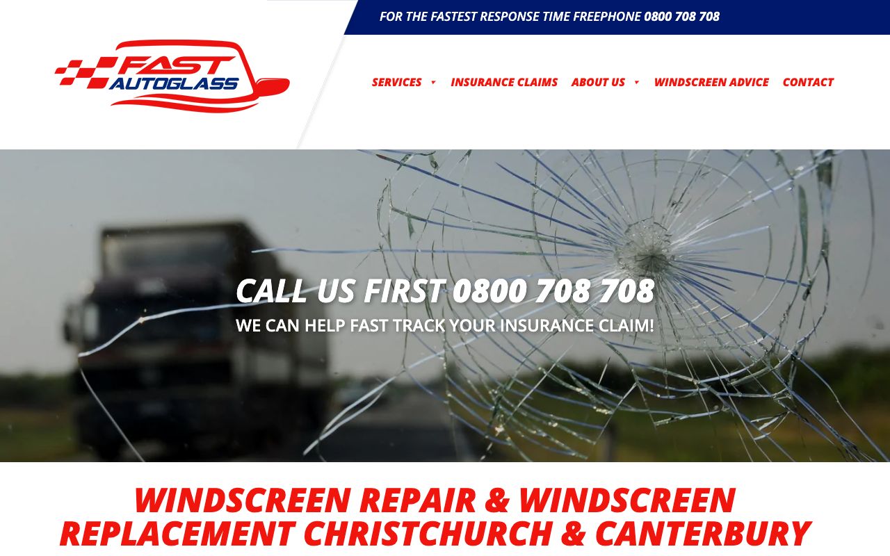 Preview of Fast Autoglass's website