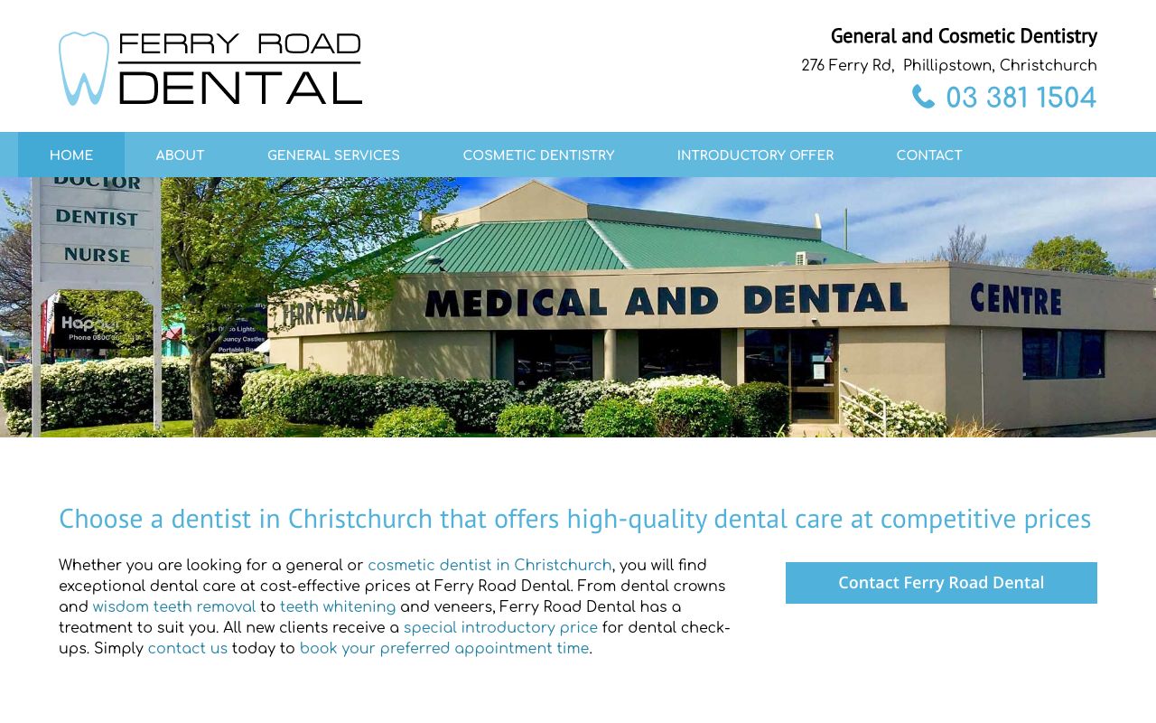 Preview of Ferry Road Dental's website