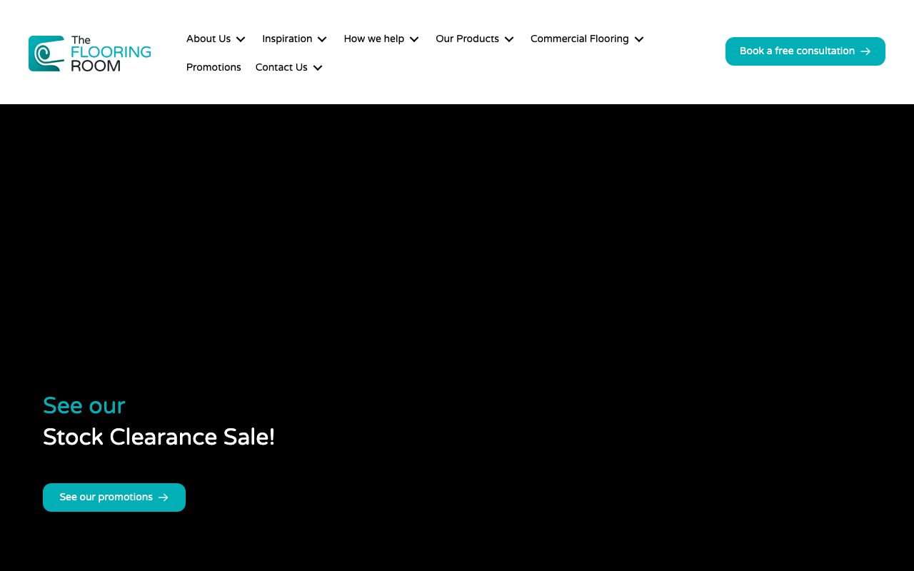 Preview of Flooring Room's website