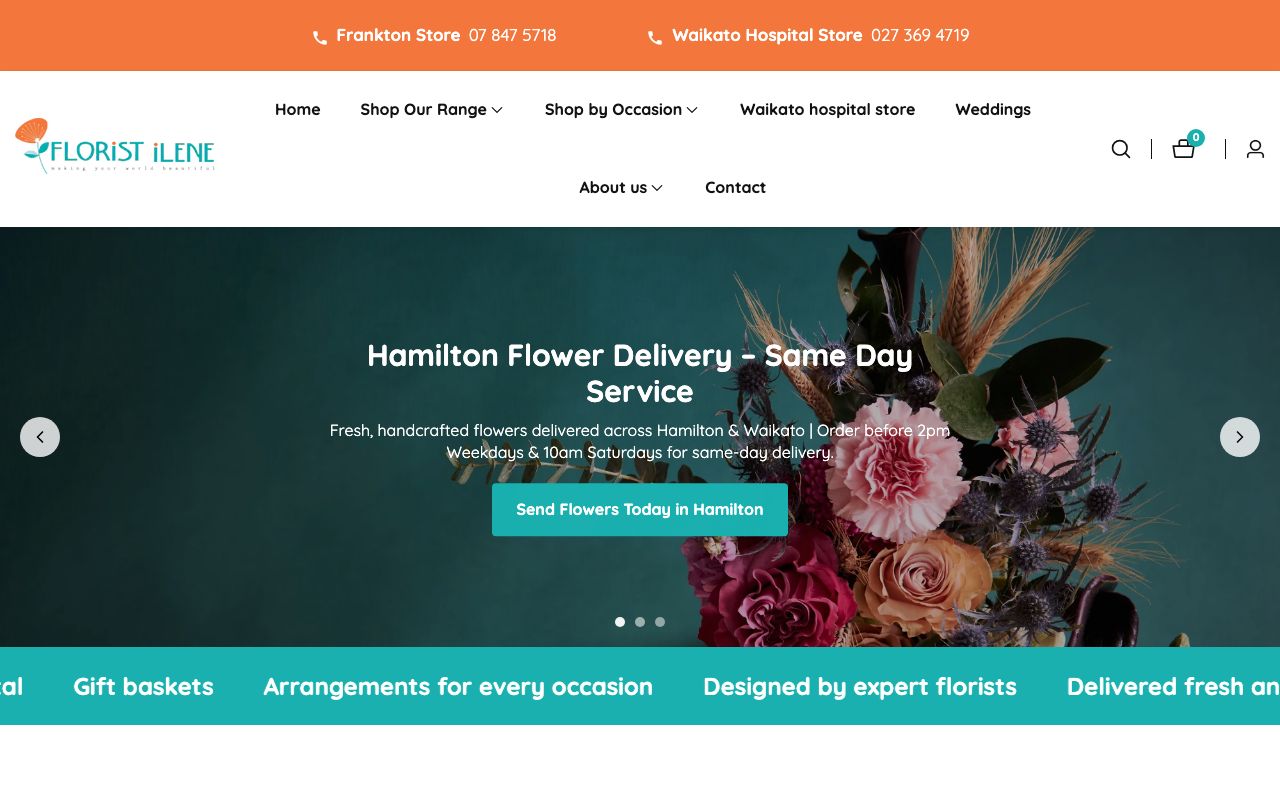 Preview of Florist Ilene's website