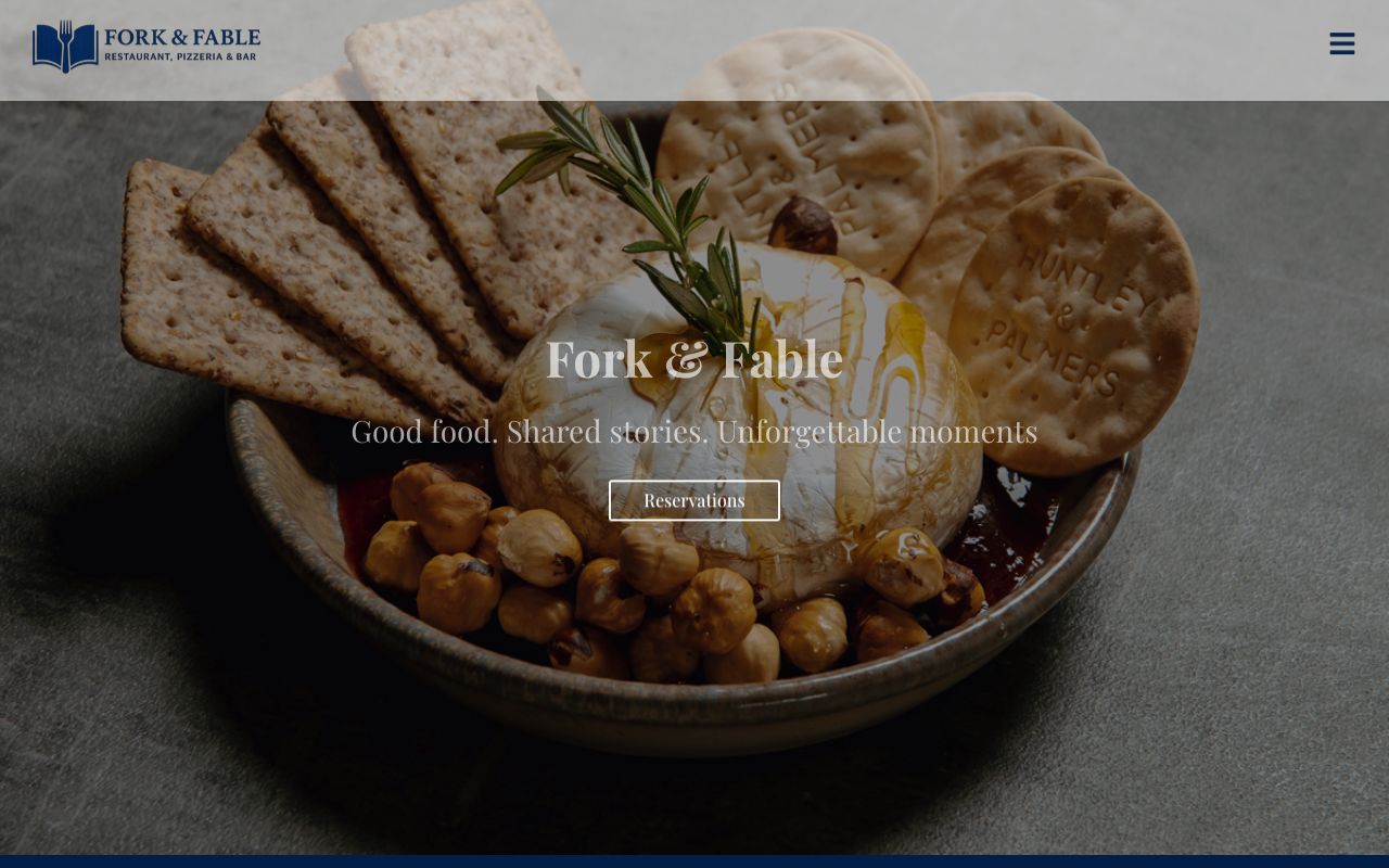 Preview of Fork & Fable Restaurant, Pizzeria & Bar's website