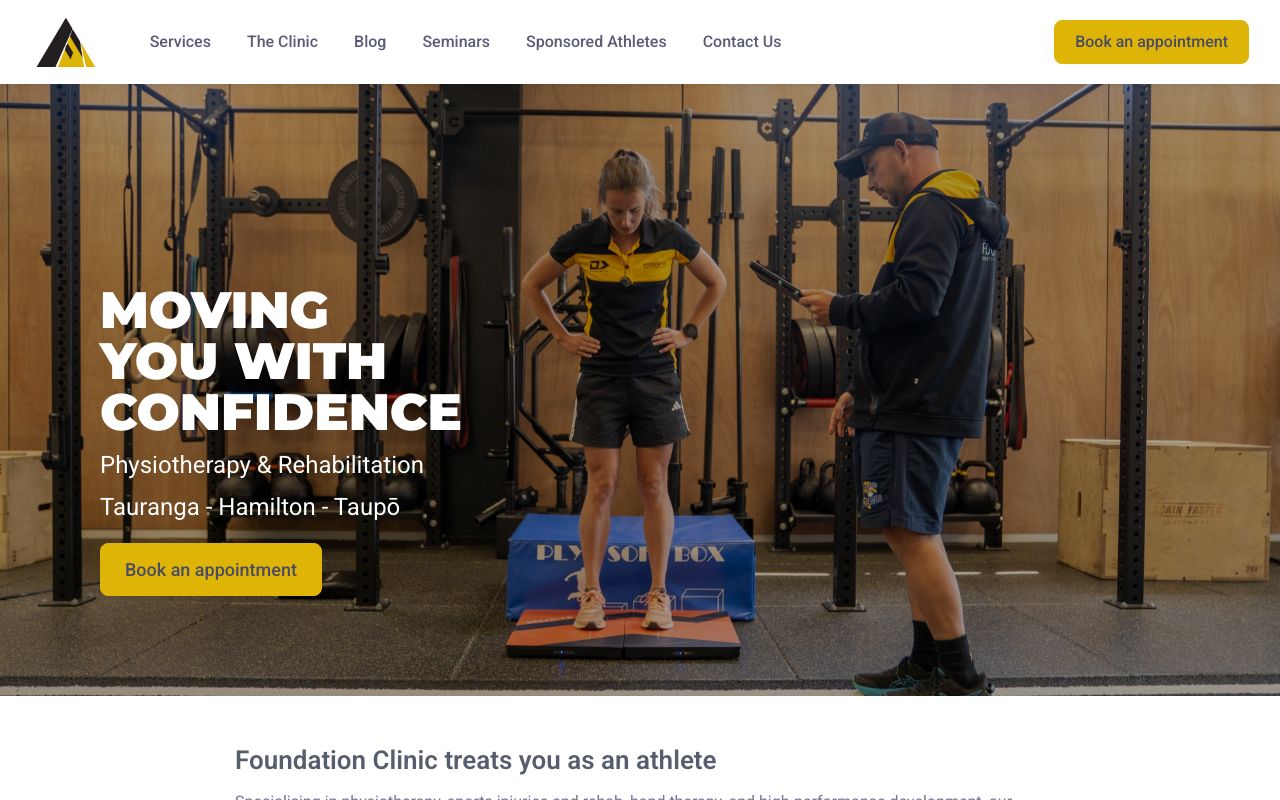 Preview of Foundation Physiotherapy's website
