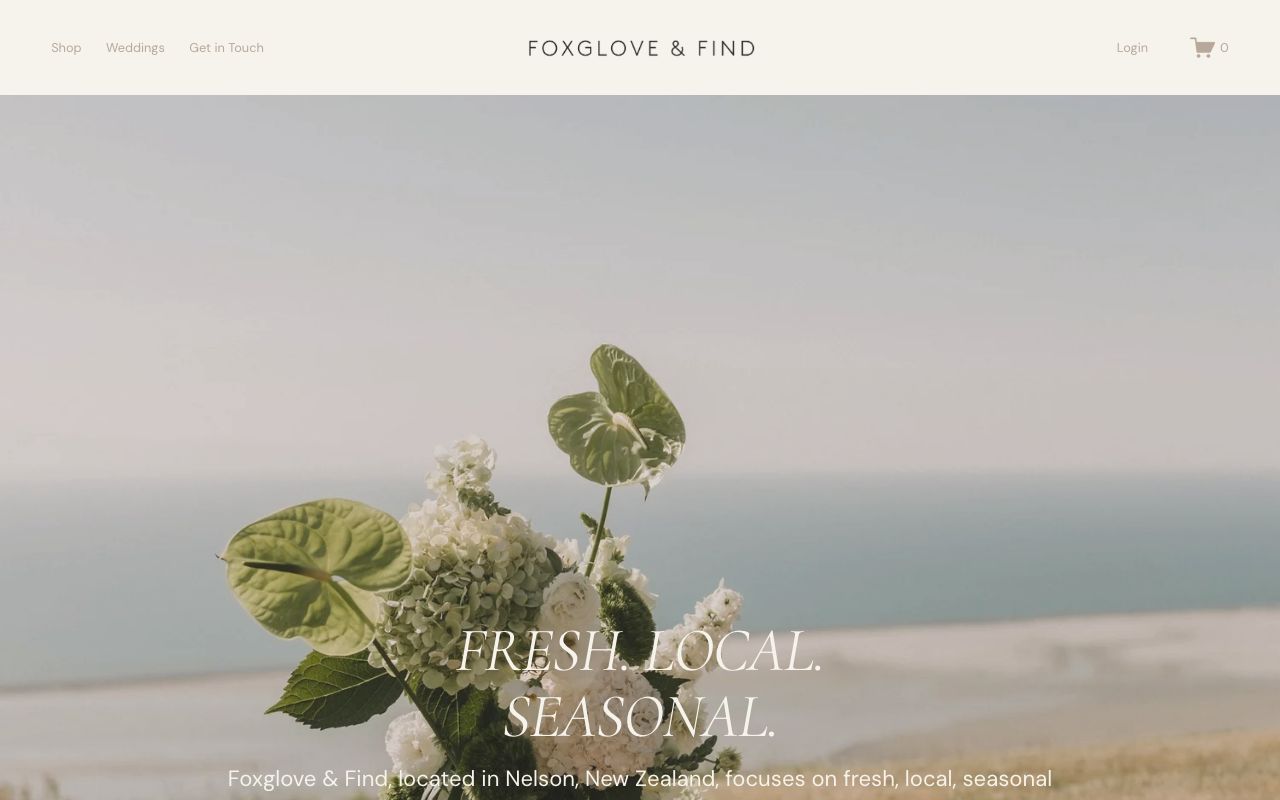 Preview of Foxglove & Find Forest Pop Up's website