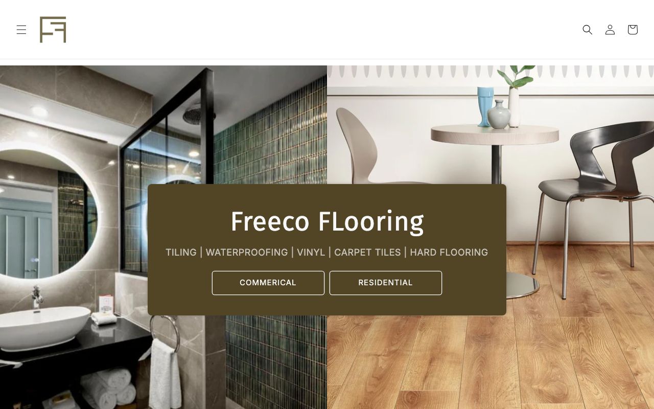 Preview of Freeco Flooring's website