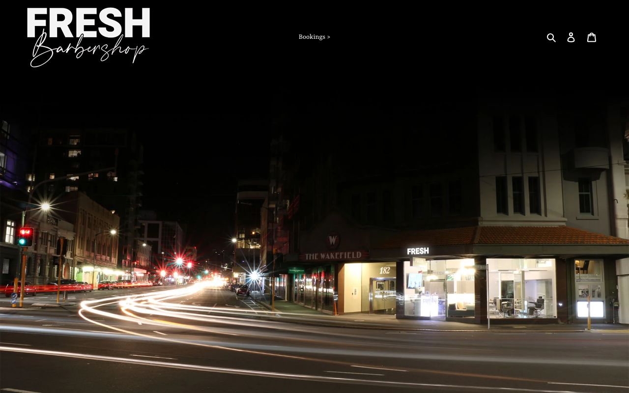 Preview of Fresh Barbershop's website