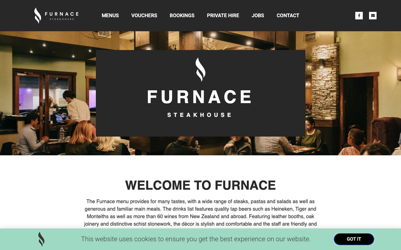 Preview of Furnace's website