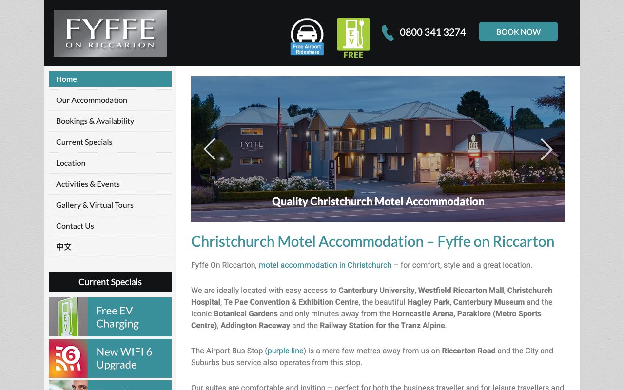 Preview of Fyffe on Riccarton's website