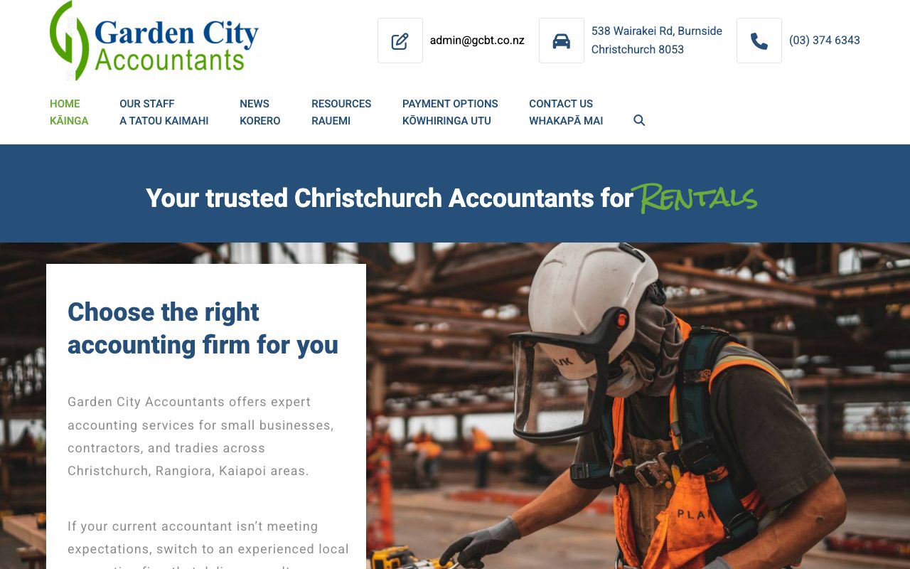 Preview of Garden City Accountants's website