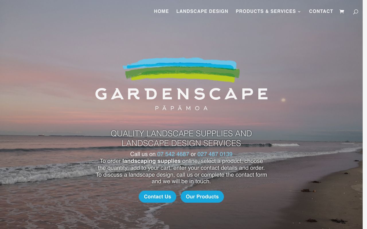 Preview of Gardenscape Landscape Supplies's website