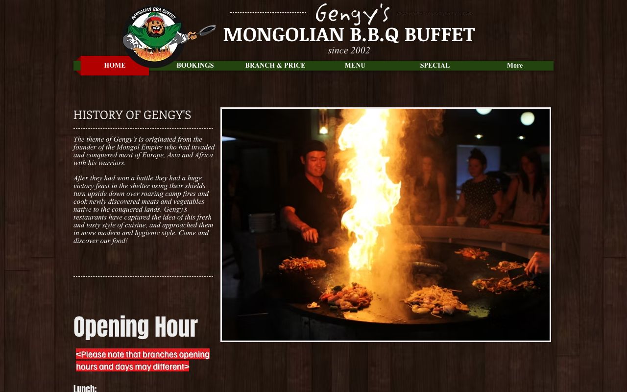 Preview of Gengy's's website