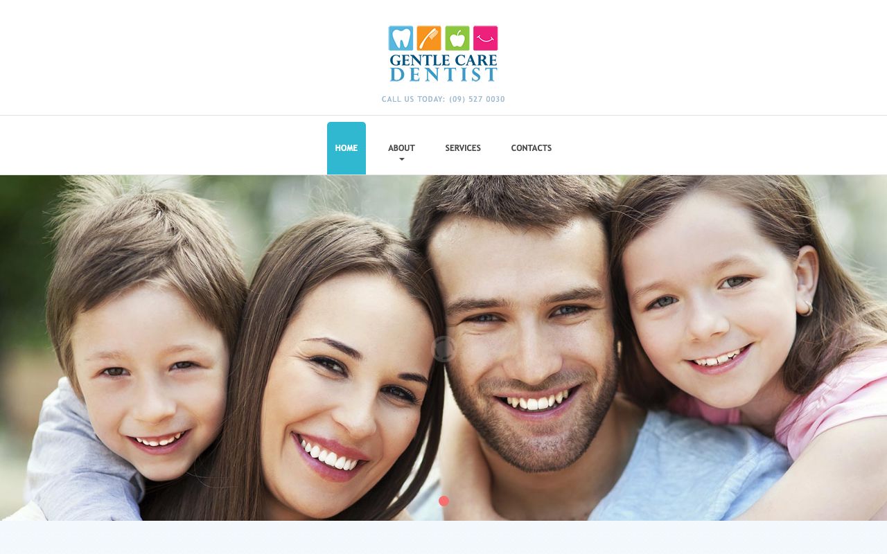 Preview of Gentle Care Dentist's website